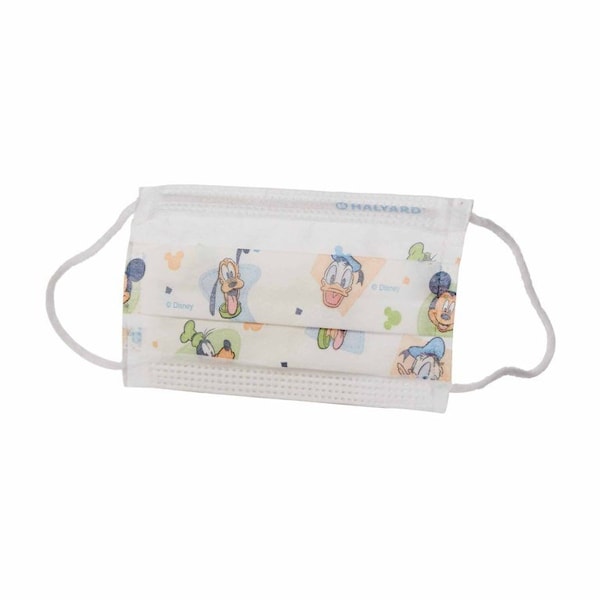 Halyard Procedure Mask Pleated Earloops Child Size Kid Design Disney NonSterile Pediatric, 750PK 32856 - main